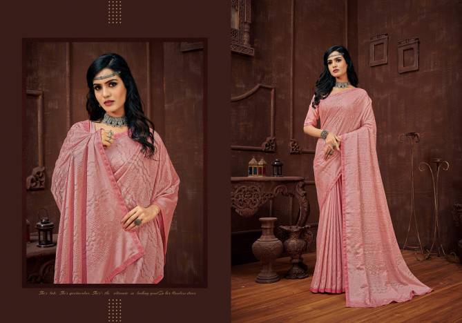 Ynf Vaayin Sequence New Designer Party Wear Chiffon Saree Collection